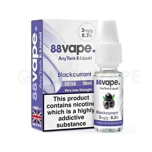 88Vape E-Liquids - Nicotine Strength 3mg