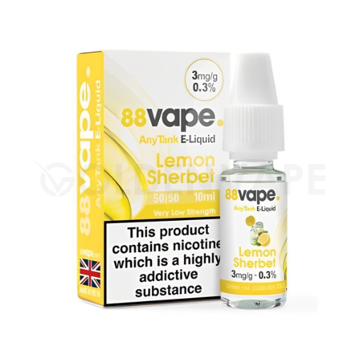 88Vape E-Liquids - Nicotine Strength 3mg