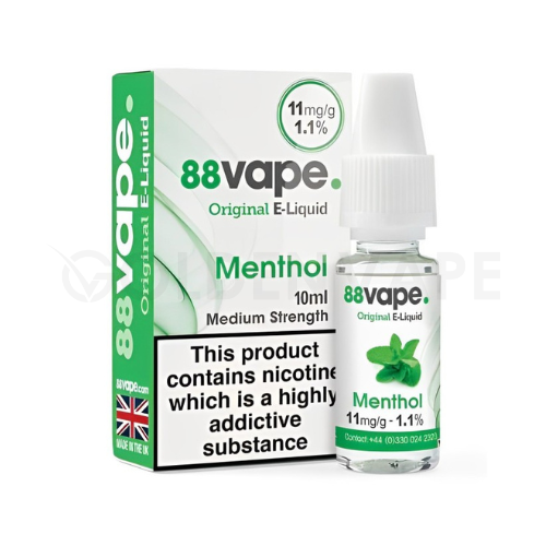 88Vape E-Liquids - Nicotine Strength 16mg