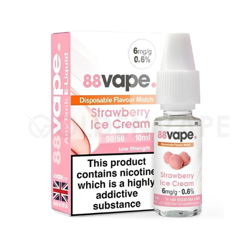 88Vape E-Liquids - Nicotine Strength 6mg